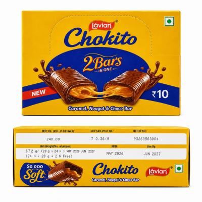 LAVIAN CHOKITO 2 BARS IN ONE CARAMEL NOUGAT CHOCO BAR - 672g